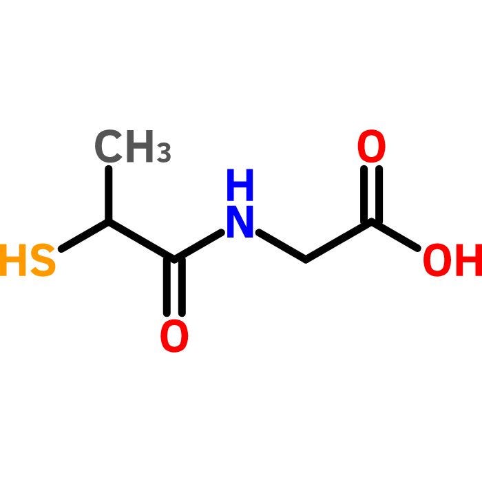 N-(2-Mercaptopropionyl)glycine