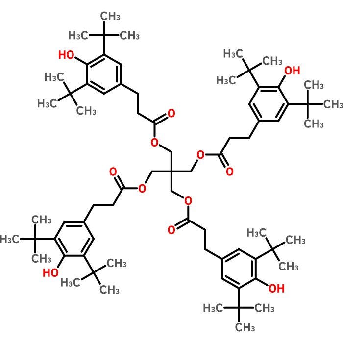 Pentaerythritol Tetrakis(3,5-di-tert-butyl-4-hydroxyhydrocinnamate)